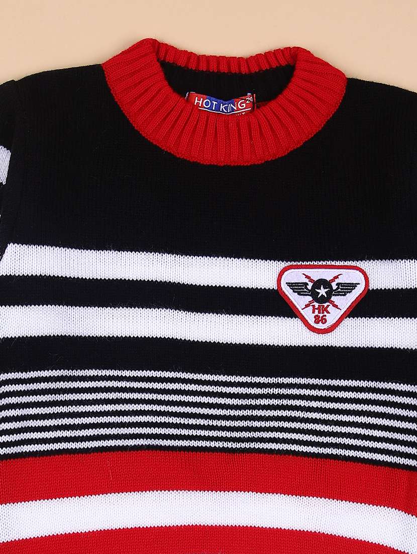 boys striped winterwear full length set - 21599111 -  Standard Image - 2