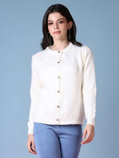 women solid long sleeve cardigan - 21599210 - Standard Image - 0