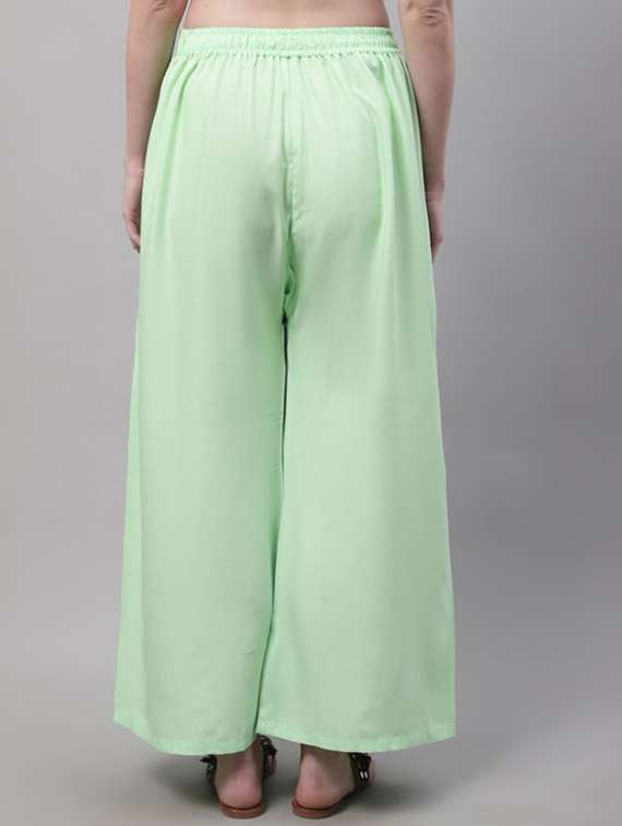women solid relaxed fit palazzo - 21599398 -  Standard Image - 2