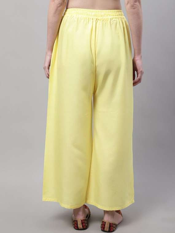 women solid relaxed fit palazzo - 21599402 -  Standard Image - 2
