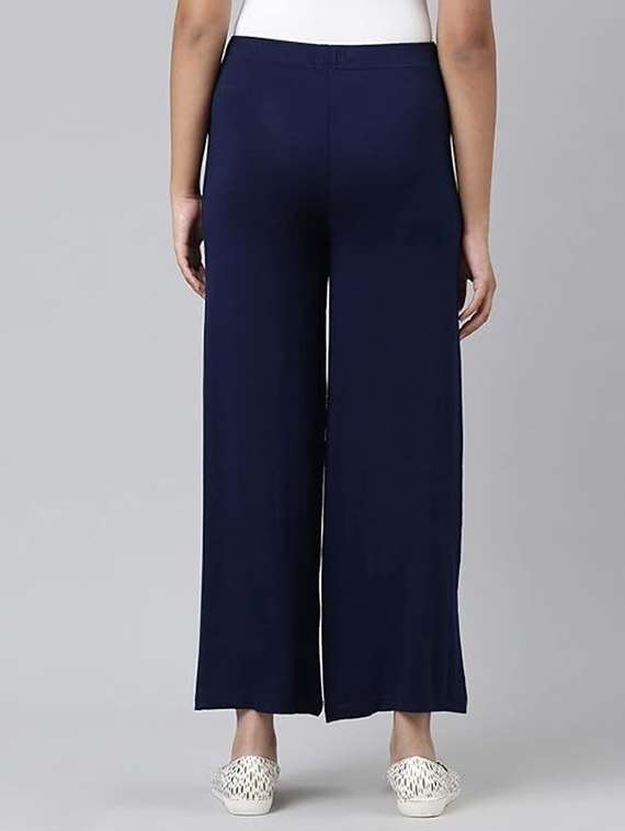 women solid straight fit palazzo - 21599404 -  Standard Image - 2