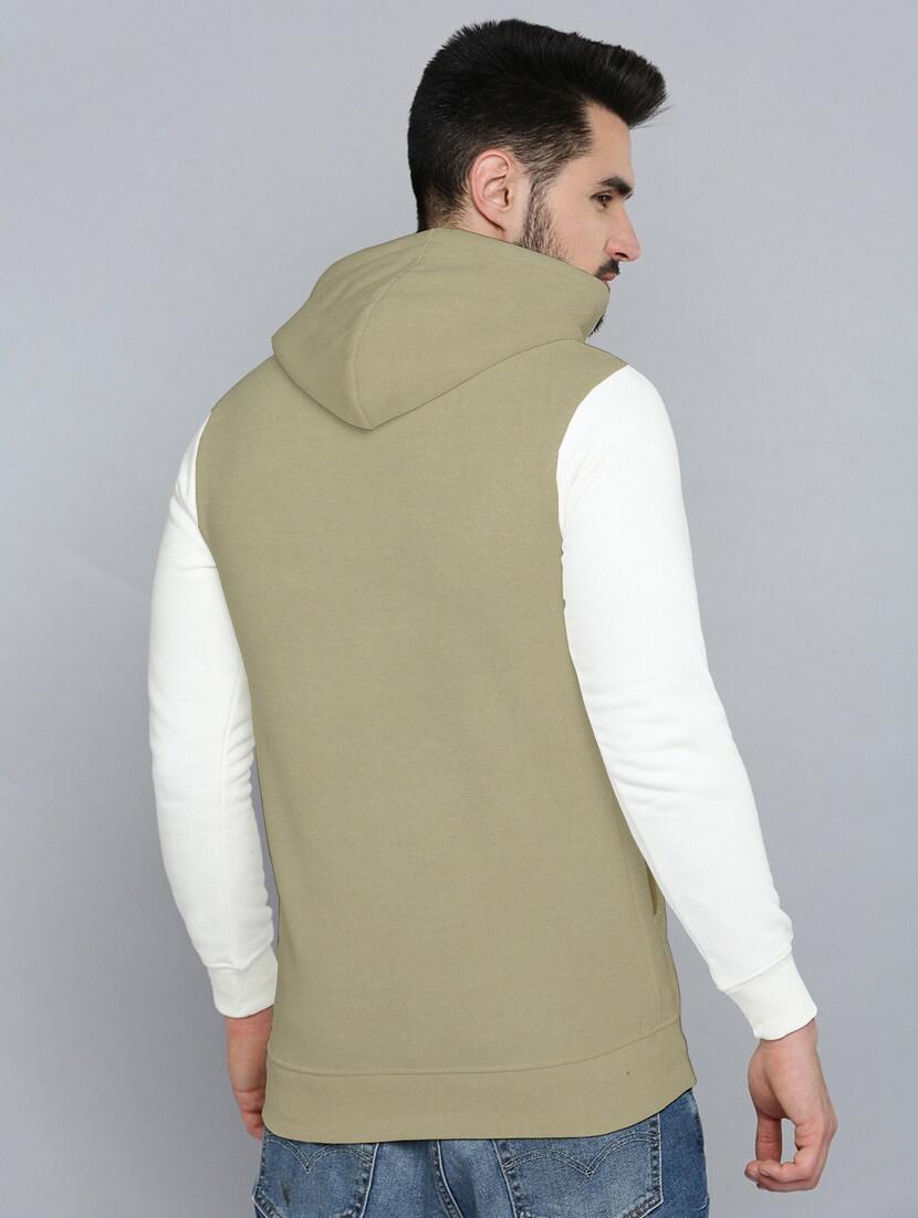 men long sleeves color block sweatshirt - 21599411 - Standard Image - 2