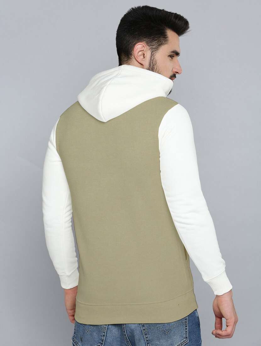 men long sleeves color block sweatshirt - 21599425 - Standard Image - 2
