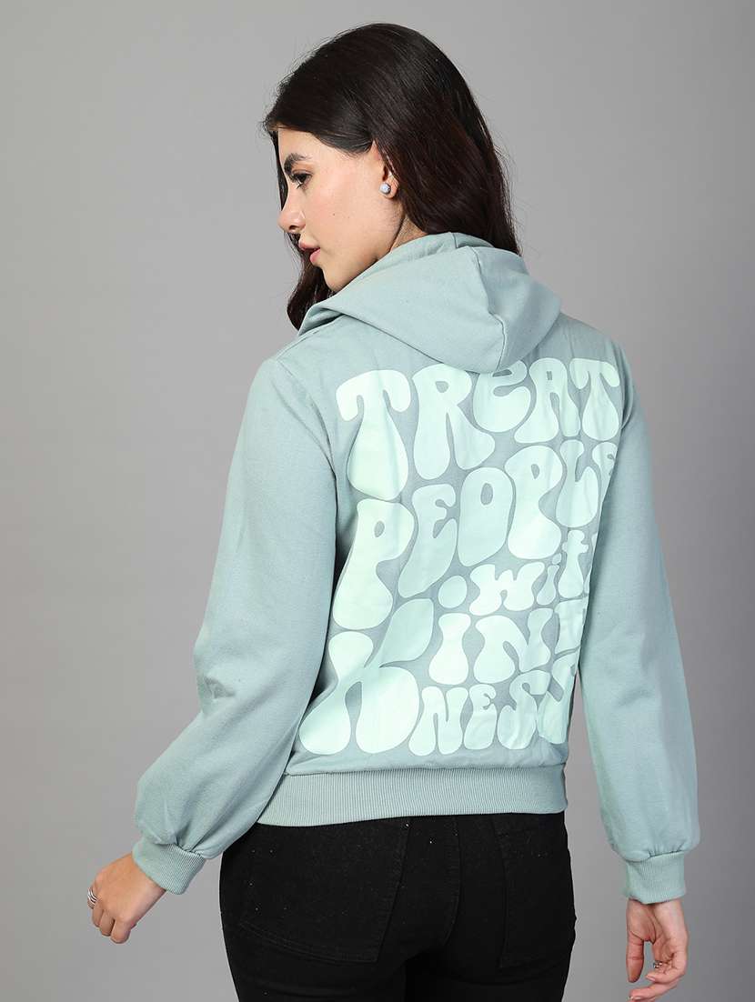 women front & back print long sleeve sweatshirt - 21600069 - Standard Image - 2