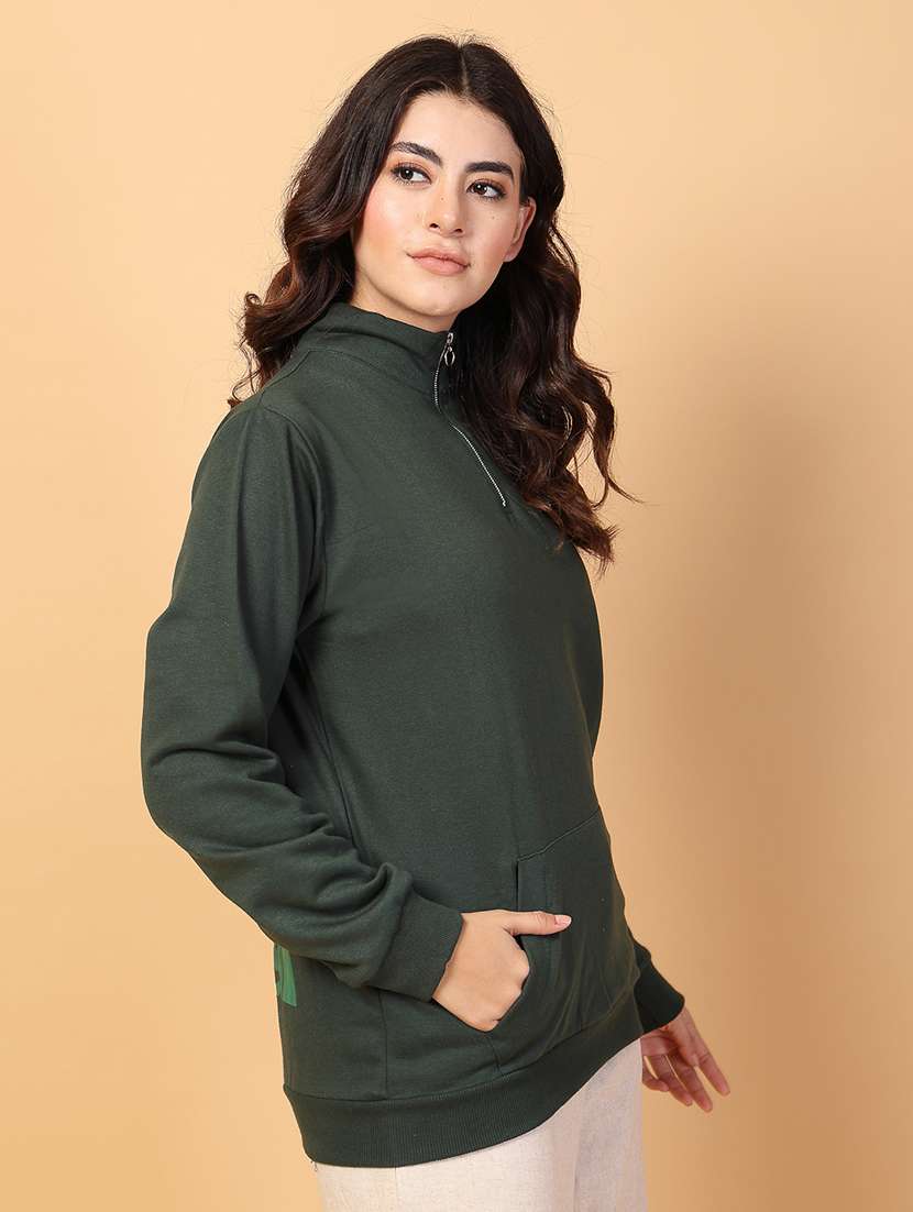 women back print long sleeve sweatshirt - 21600070 - Standard Image - 2