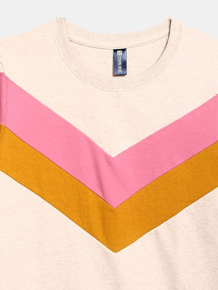 Kids Color Block Long Sleeve Sweatshirt - 21601088 -  Standard Image - 2
