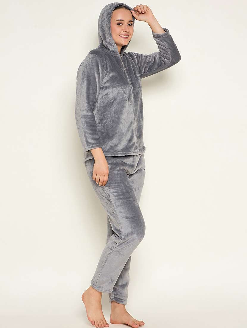 women long sleeve self-designed pyjama nightwear set - 21601322 -  Standard Image - 2