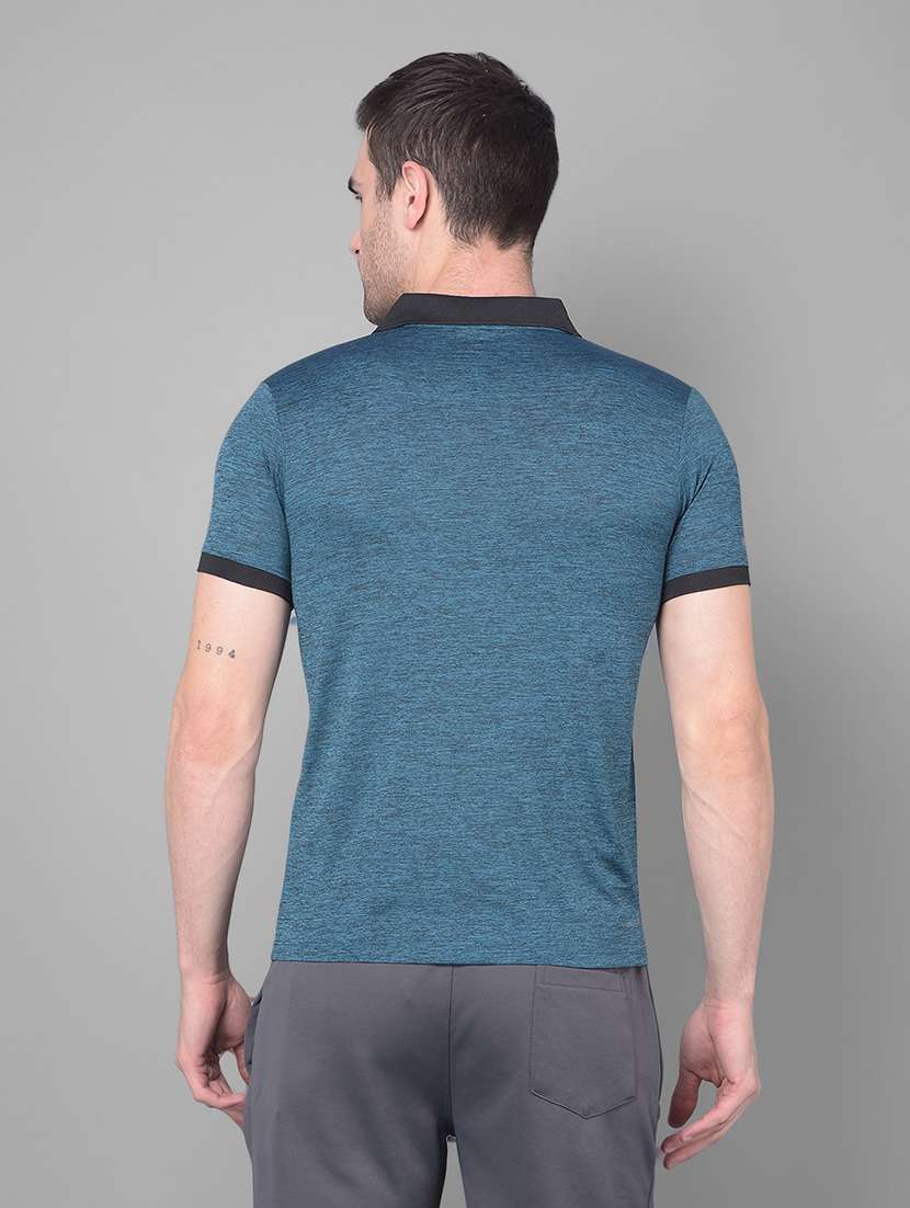 men solid slim fit polo t-shirt - 21601331 -  Standard Image - 2