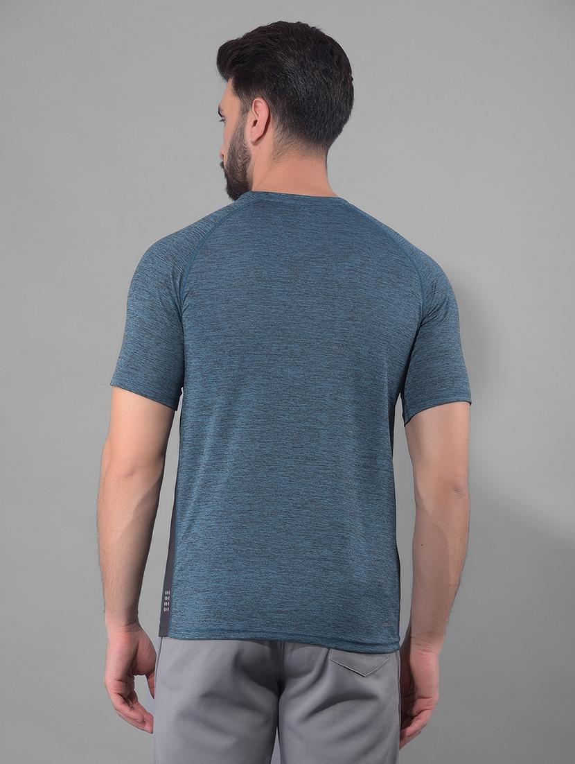 men round neck plain sports t-shirt - 21601387 - Standard Image - 2