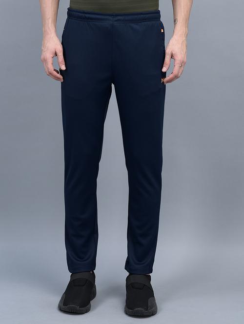 men mid rise solid full length track pant - 21601424 - Standard Image - 0