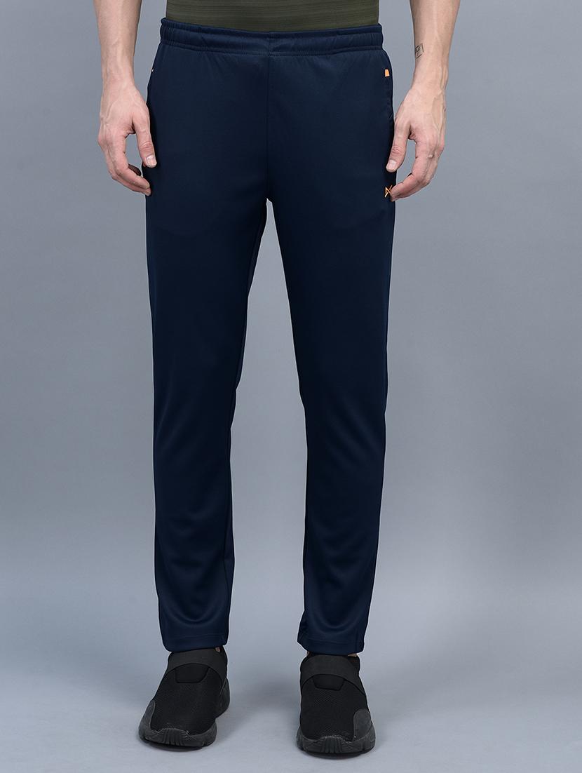 men mid rise solid full length track pant - 21601424 - Zoom Image - 0