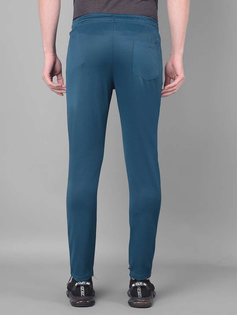 men mid rise solid full length track pant - 21601425 -  Standard Image - 2