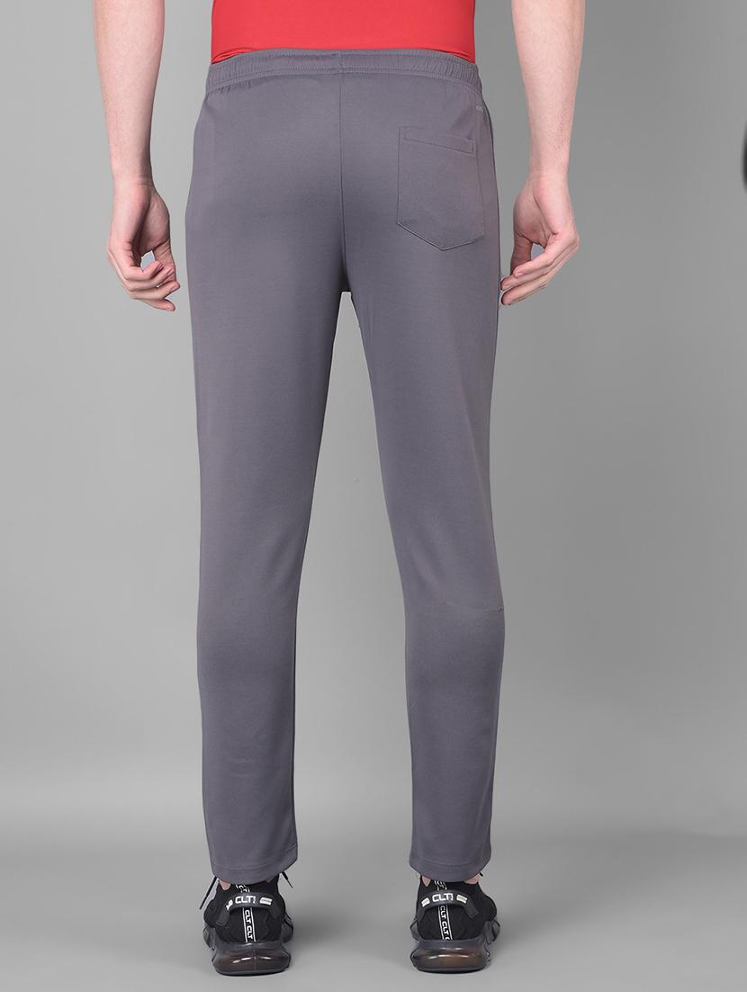 men mid rise solid full length track pant - 21601427 - Standard Image - 2