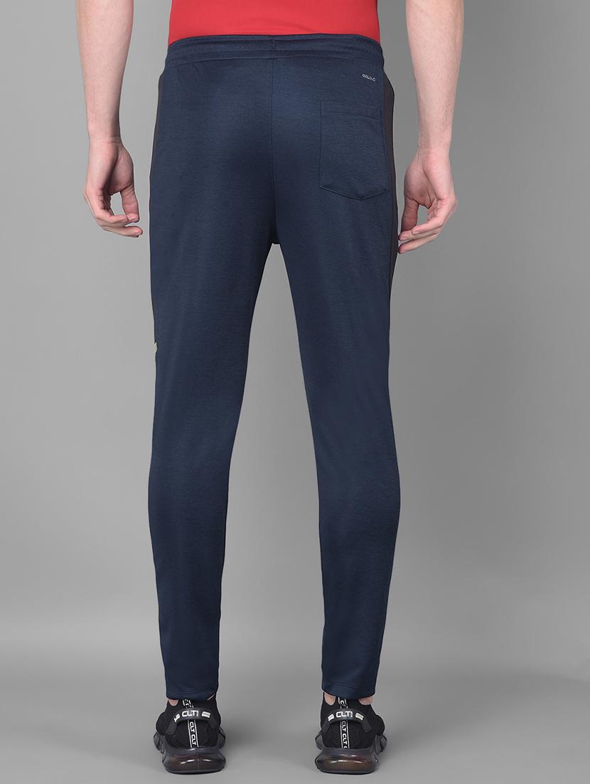 men mid rise solid full length track pant - 21601431 - Standard Image - 2