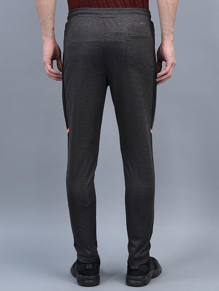 men mid rise solid full length track pant - 21601433 - Standard Image - 2