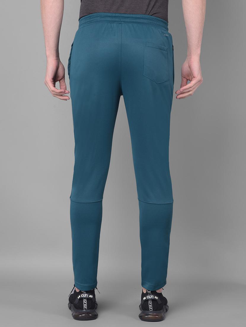 men mid rise solid full length track pant - 21601437 - Standard Image - 2