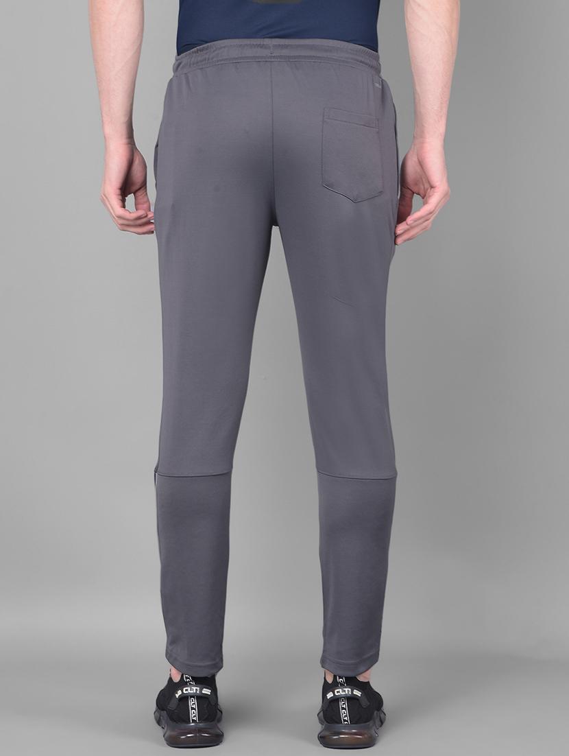 men mid rise solid full length track pant - 21601439 - Standard Image - 2