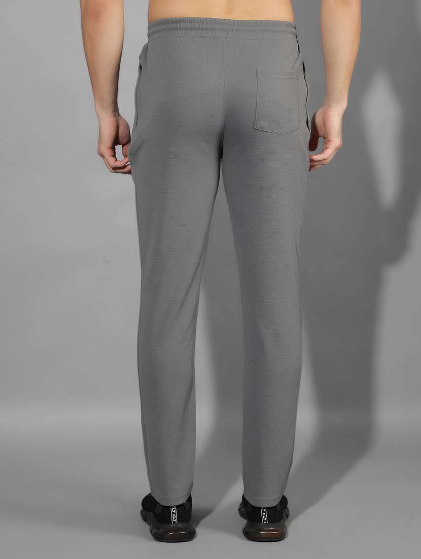 men mid rise solid full length track pant - 21601442 -  Standard Image - 2