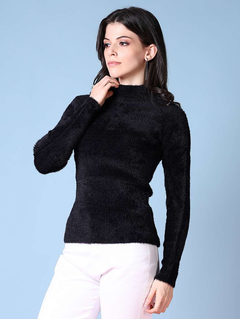 women self design long sleeve pullover - 21606426 -  Standard Image - 2