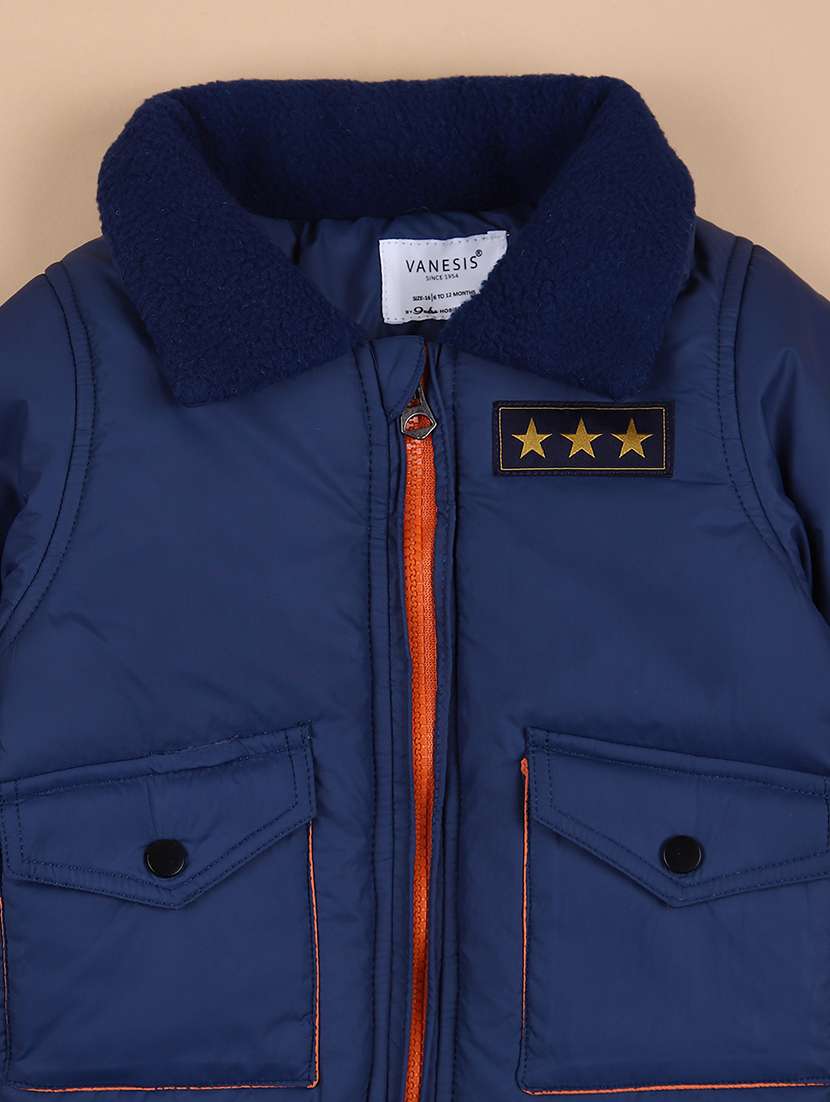 boys solid long sleeve bomber jacket - 21606428 -  Standard Image - 2