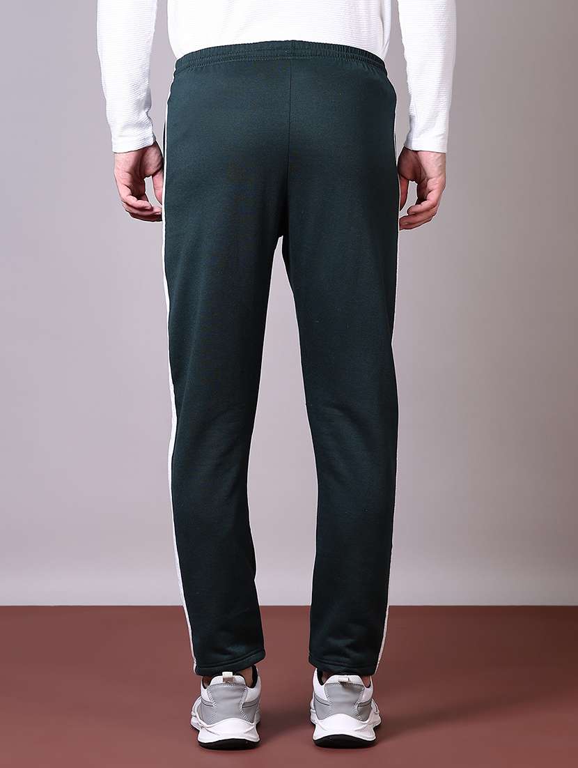 men mid rise side taped ankle length track pant - 21606433 -  Standard Image - 2