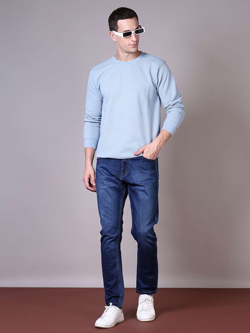 Blue Cotton Jeans