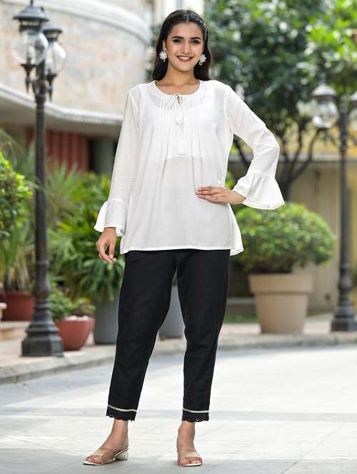 women solid long sleeves straight kurta - 21606818 - Standard Image - 0