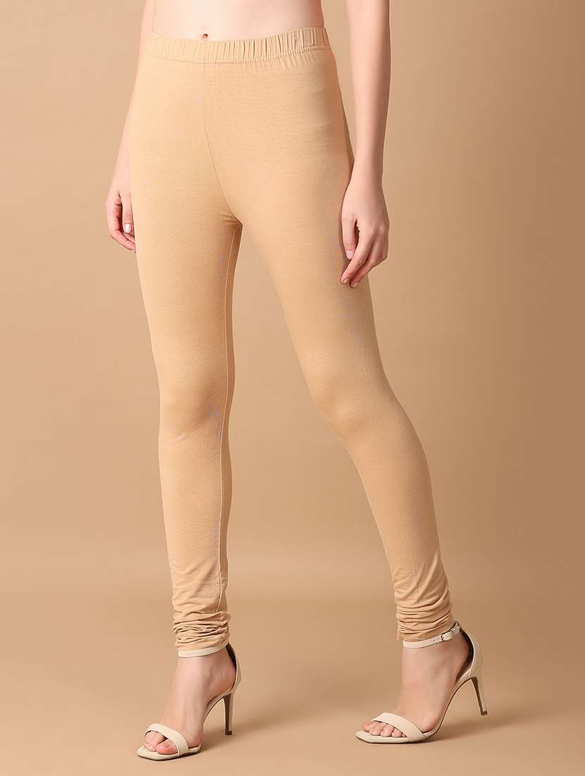 women solid mid rise legging - 21607130 -  Standard Image - 2