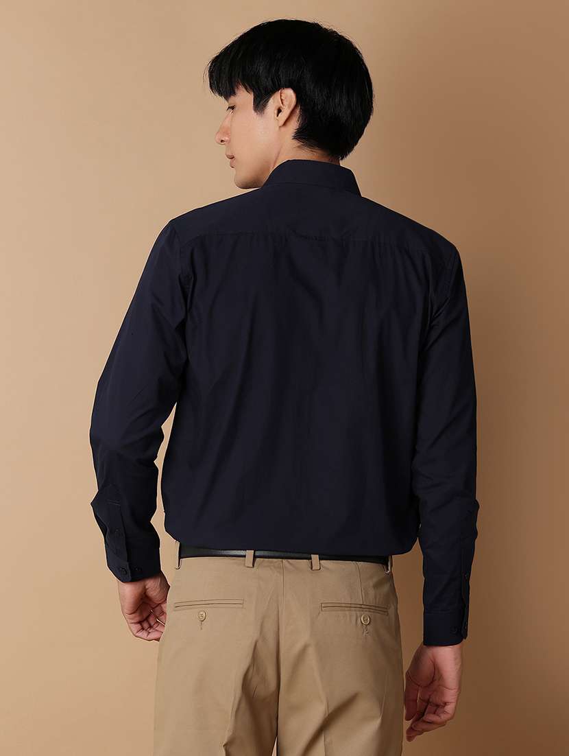 men solid long sleeve formal shirt - 21607215 -  Standard Image - 2