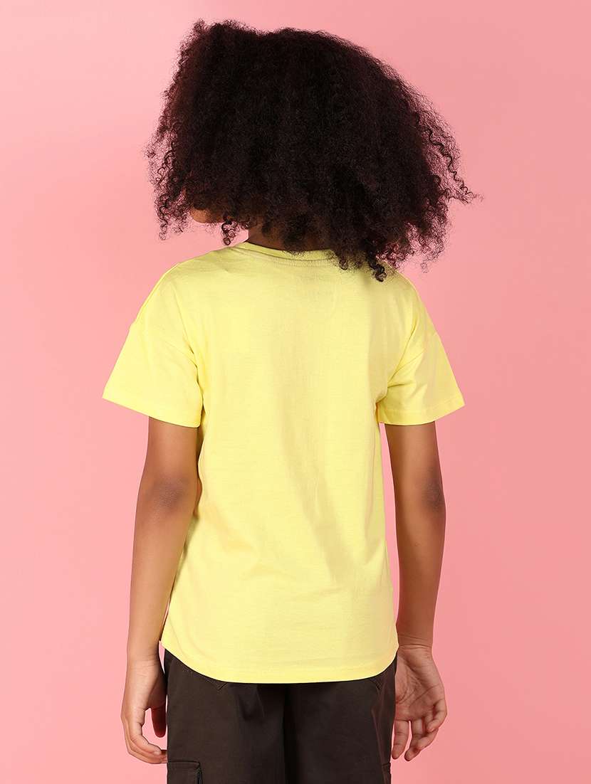 girls printed round neck tee - 21607372 -  Standard Image - 2