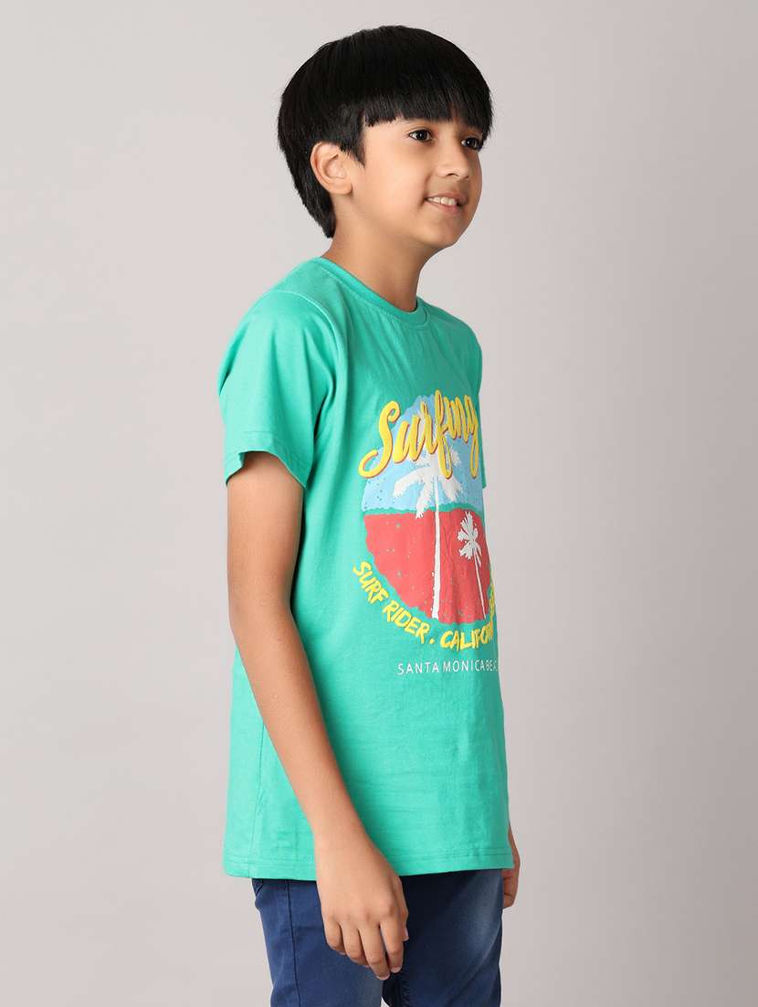 boys front print short sleeve t-shirt - 21607384 -  Standard Image - 2