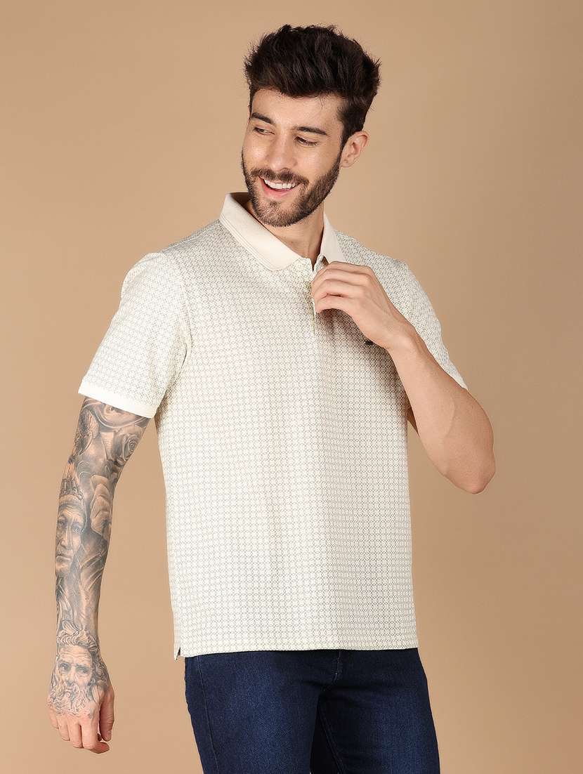 men short sleeves printed polo t-shirt - 21607446 -  Standard Image - 2