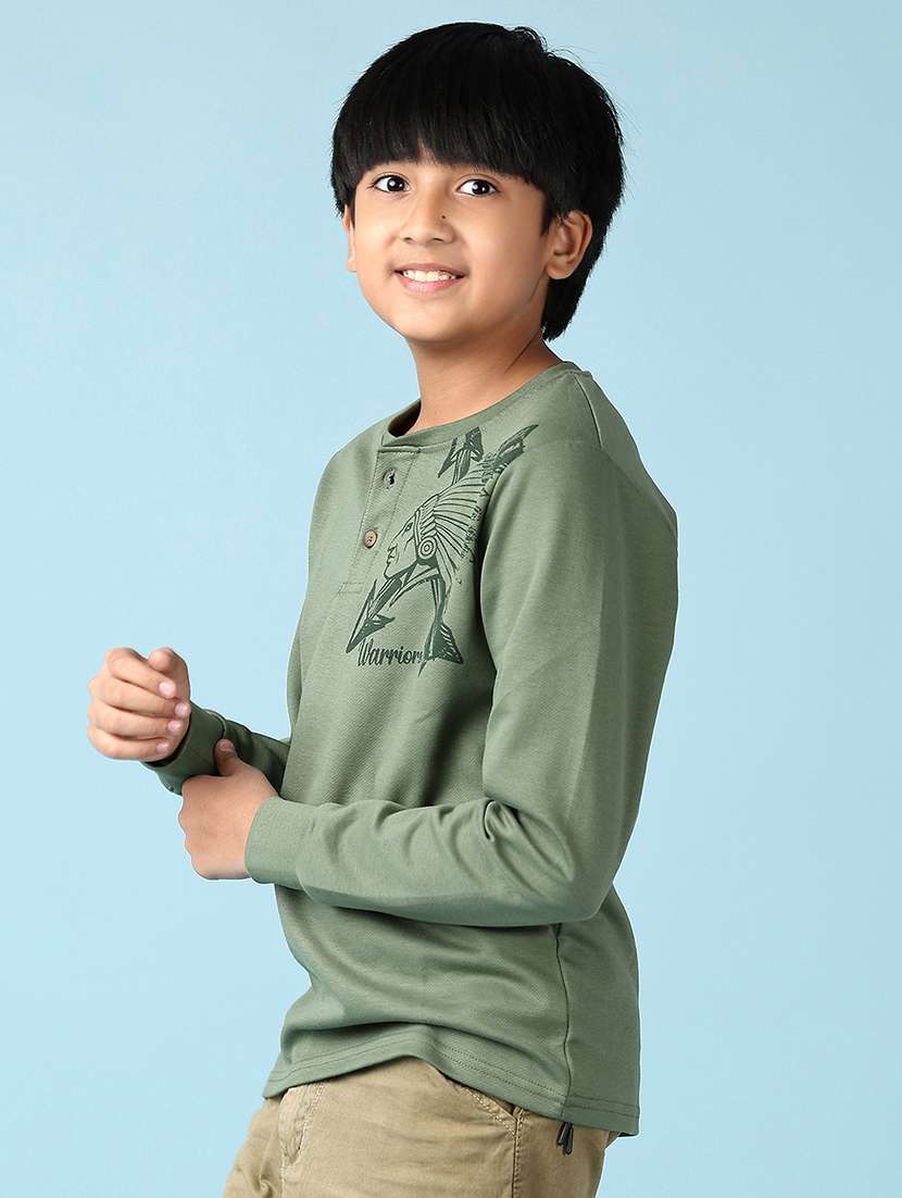 boys placement print long sleeve t-shirt - 21607513 -  Standard Image - 2