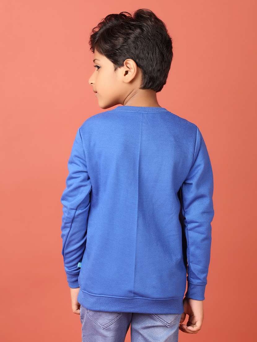 boys front print long sleeve sweatshirt - 21607546 - Standard Image - 2