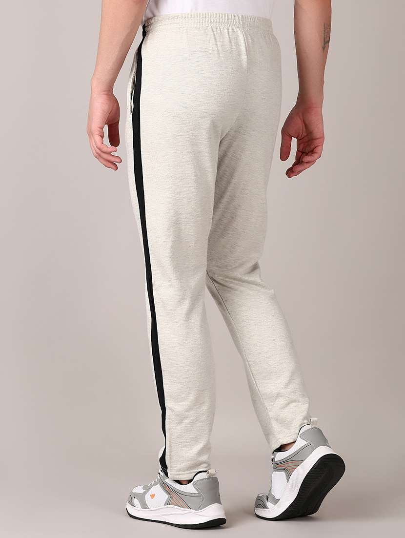 men mid rise side taped ankle length track pant - 21607578 - Standard Image - 2