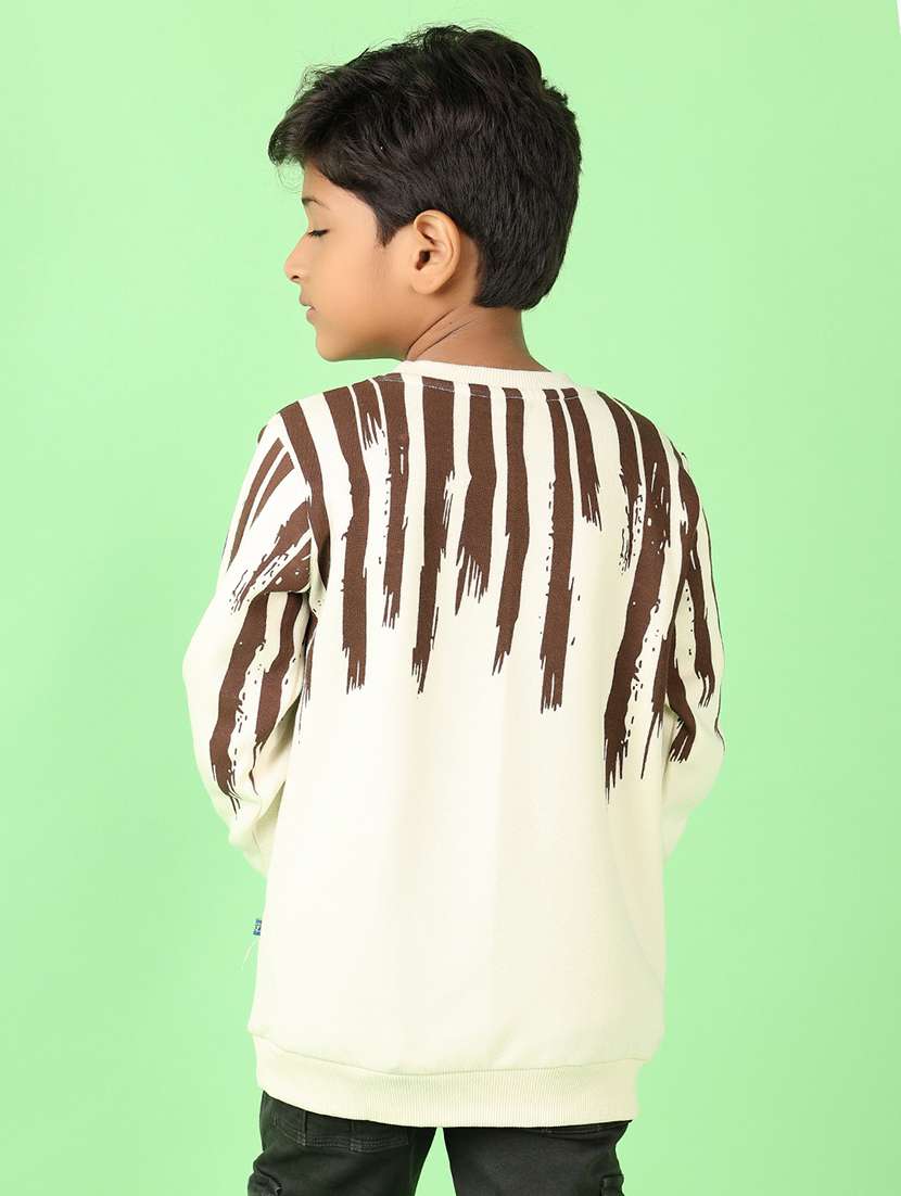 cream cotton fleece sweatshirt - 21607648 - Standard Image - 2