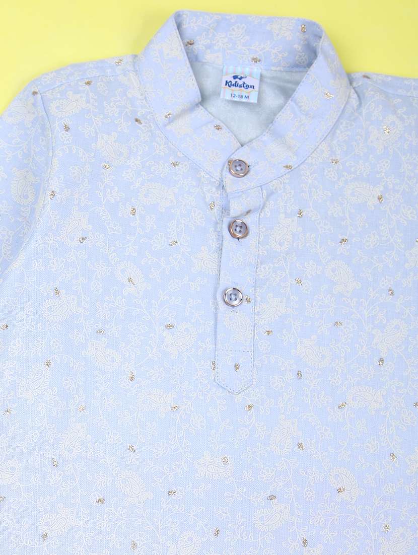 sky blue cotton jackets & coat - 21607679 - Standard Image - 2
