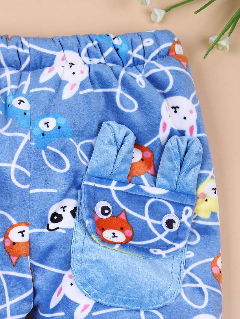 boys blue printed pyjama - 21607690 -  Standard Image - 2