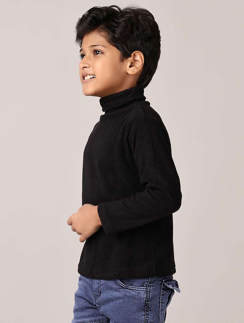 boys solid long sleeve pullover sweater - 21607725 -  Standard Image - 2