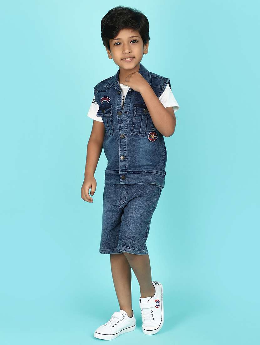 boys printed t-shirt & shorts sets - 21607795 -  Standard Image - 2