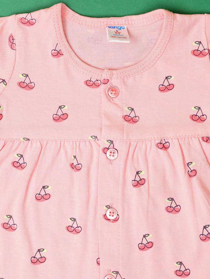 girls pack of 2 printed frock with bloomer set - 21607842 -  Standard Image - 2