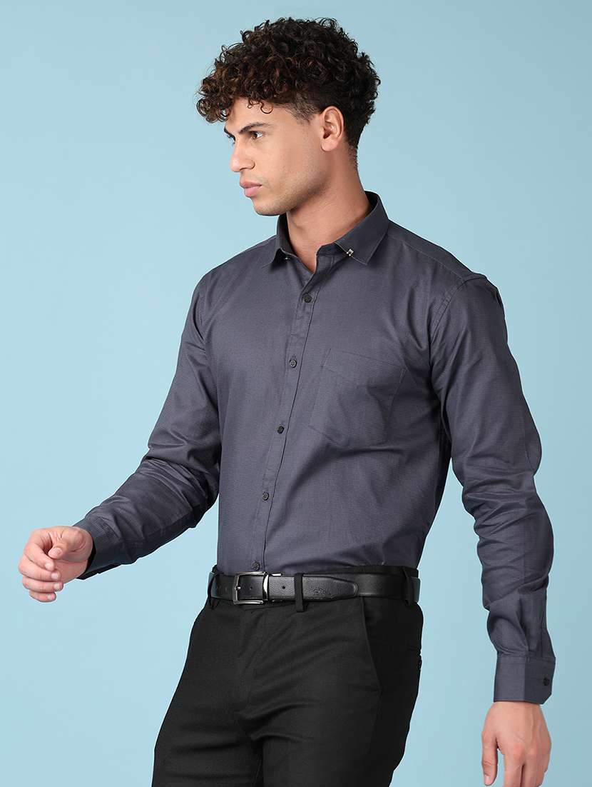 men long sleeves solid formal shirt - 21607917 -  Standard Image - 2