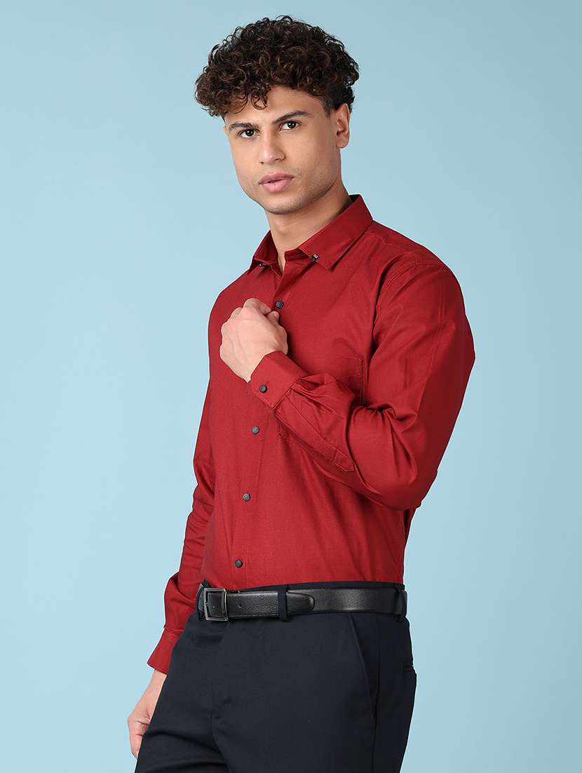 men long sleeves solid formal shirt - 21607918 -  Standard Image - 2