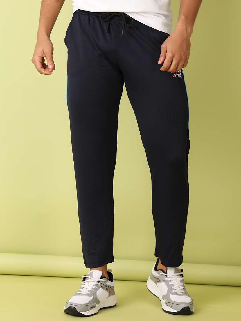 men mid rise solid ankle length track pant - 21607936 -  Standard Image - 2