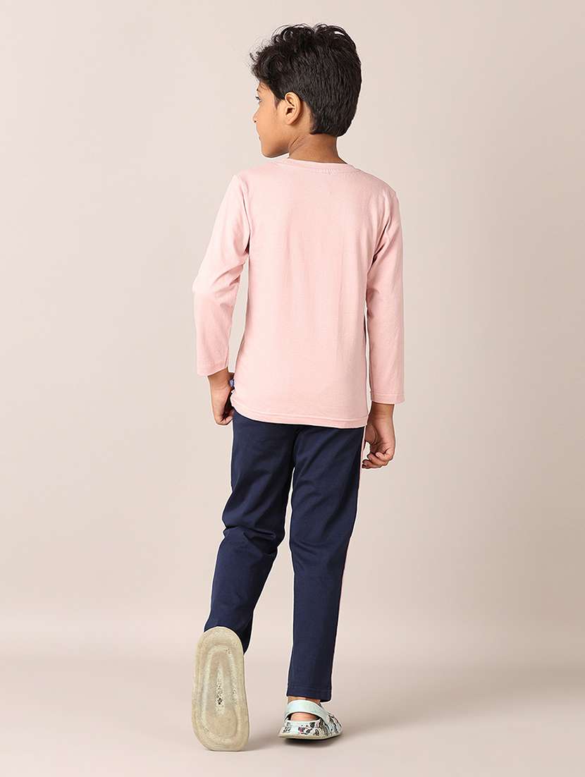 boys printed t-shirt & pajama full length set - 21608180 -  Standard Image - 2