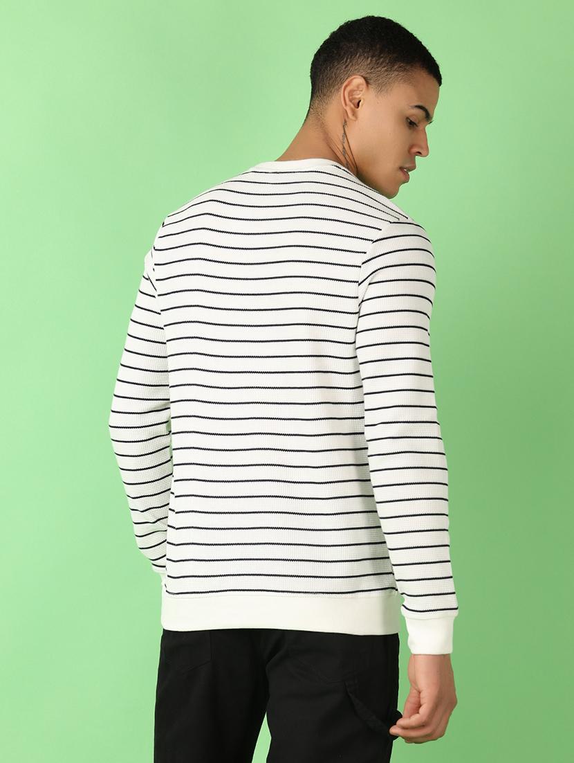 men long sleeves striped t-shirt - 21608213 - Standard Image - 2