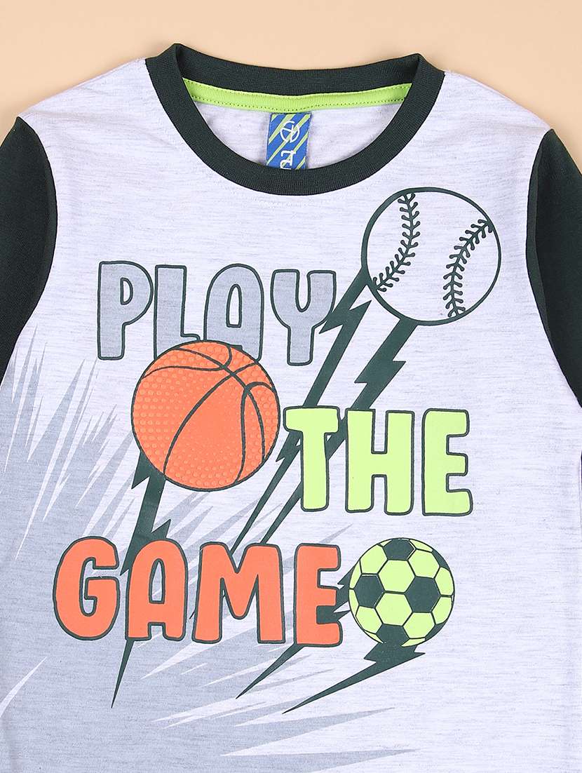 grey cotton full length sets twin & dungree - 21608221 -  Standard Image - 2