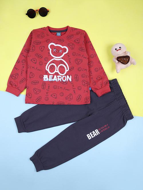 kids printed full length twin set - 21608256 - Standard Image - 0