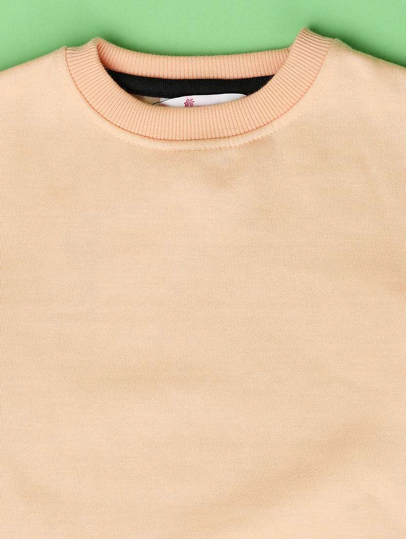 Girls Solid Long Sleeve Sweatshirt - 21608310 -  Standard Image - 2