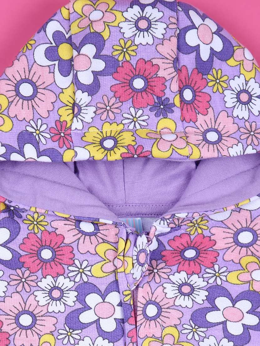 girls floral printed long sleeve sweatshirt - 21608388 -  Standard Image - 2